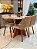 CONJUNTO MESA MARK 120X090 + 4 CADEIRAS MARK MODELO 30 CREME - Imagem 4