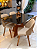 CONJUNTO MESA MARK 120X090 + 4 CADEIRAS MARK MODELO 30 CREME - Imagem 7