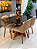 CONJUNTO MESA MARK 120X090 + 4 CADEIRAS MARK MODELO 30 CREME - Imagem 1