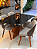 CONJUNTO MESA MARK 120X090 + 4 CADEIRAS MARK MODELO 30 CINZA - Imagem 5