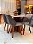 CONJUNTO MESA MARK 120X090 + 4 CADEIRAS MARK MODELO 30 CINZA - Imagem 4