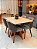 CONJUNTO MESA MARK 120X090 + 4 CADEIRAS MARK MODELO 30 CINZA - Imagem 2