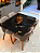 CONJUNTO MESA MARK 120X090 + 4 CADEIRAS MARK MODELO 30 CINZA - Imagem 3