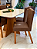 CONJUNTO MESA MARK 120X090 + 4 CADEIRAS MARK MODELO 32 MARROM - Imagem 6