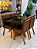 CONJUNTO MESA MARK 120X090 + 4 CADEIRAS MARK MODELO 32 MARROM - Imagem 3