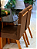 CONJUNTO MESA MARK 120X090 + 4 CADEIRAS MARK MODELO 32 MARROM - Imagem 7