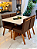 CONJUNTO MESA MARK 120X090 + 4 CADEIRAS MARK MODELO 32 MARROM - Imagem 2
