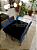 CONJUNTO MESA MARK 120X090 NOGUEIRA + 4 CADEIRAS MARK MODELO 19 AZUL ROYAL - Imagem 3