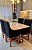 CONJUNTO MESA MARK 120X090 NOGUEIRA + 4 CADEIRAS MARK MODELO 19 PRETO - Imagem 4