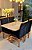 CONJUNTO MESA MARK 120X090 NOGUEIRA + 4 CADEIRAS MARK MODELO 19 PRETO - Imagem 2