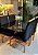 CONJUNTO MESA MARK 120X090 NOGUEIRA + 4 CADEIRAS MARK MODELO 19 PRETO - Imagem 5