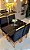 CONJUNTO MESA MARK 120X090 NOGUEIRA + 4 CADEIRAS MARK MODELO 19 PRETO - Imagem 3
