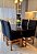 CONJUNTO MESA MARK 120X090 NOGUEIRA + 4 CADEIRAS MARK MODELO 19 PRETO - Imagem 7
