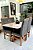 CONJUNTO MESA MARK 120X090 NOGUEIRA + 4 CADEIRAS MARK MODELO 19 GRAFITE - Imagem 4
