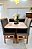 CONJUNTO MESA MARK 120X090 NOGUEIRA + 4 CADEIRAS MARK MODELO 19 GRAFITE - Imagem 6
