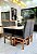 CONJUNTO MESA MARK 120X090 NOGUEIRA + 4 CADEIRAS MARK MODELO 19 GRAFITE - Imagem 7