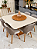 MESA MARK QUADRADA 130X130 + 6 CADEIRAS MARK 30 CINZA + PRATO GIRATORIO - Imagem 2