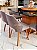 MESA MARK QUADRADA 130X130 + 6 CADEIRAS MARK 30 CINZA + PRATO GIRATORIO - Imagem 4