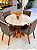 CONJUNTO MESA REDONDA MARK 110m + 4 CADEIRAS MARK MODELO 32 CINZA - Imagem 4