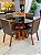 CONJUNTO MESA REDONDA MARK 110m + 4 CADEIRAS MARK MODELO 32 CINZA - Imagem 1