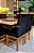 CONJUNTO MESA MARK 130X130 CANELA + 6 CADEIRAS MODELO 19 PRETO + PRATO GIRATÓRIO - Imagem 5