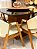 CONJUNTO MESA MARK 130X130 + 6 CADEIRAS AGATHA CREME + PRATO GIRATÓRIO - Imagem 5