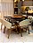 CONJUNTO MESA MARK 130X130 + 6 CADEIRAS AGATHA CREME + PRATO GIRATÓRIO - Imagem 3
