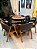 CONJUNTO MESA MARK 130X130 + 6 CADEIRAS AGATHA CINZA + PRATO GIRATÓRIO - Imagem 6