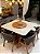 CONJUNTO MESA MARK 130X130 + 6 CADEIRAS AGATHA CINZA + PRATO GIRATÓRIO - Imagem 5