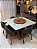 CONJUNTO MESA MARK 130X130 + 6 CADEIRAS AGATHA CINZA + PRATO GIRATÓRIO - Imagem 2