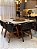CONJUNTO MESA MARK 130X130 + 6 CADEIRAS AGATHA CINZA + PRATO GIRATÓRIO - Imagem 4