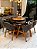 CONJUNTO MESA MARK 130X130 + 6 CADEIRAS AGATHA CINZA + PRATO GIRATÓRIO - Imagem 3