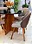 CONJUNTO MESA REDONDA MARK 110m + 4 CADEIRAS MARK MODELO 30 CINZA - Imagem 5