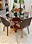 CONJUNTO MESA REDONDA MARK 110m + 4 CADEIRAS MARK MODELO 30 CINZA - Imagem 1
