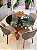CONJUNTO MESA REDONDA MARK 110m + 4 CADEIRAS MARK MODELO 30 CINZA - Imagem 3