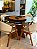 CONJUNTO MESA REDONDA MARK 1,.30m + 4 CADEIRAS AGATHA CREME - Imagem 3