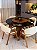 CONJUNTO MESA REDONDA MARK 1,.30m + 4 CADEIRAS AGATHA CREME - Imagem 1