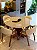 CONJUNTO MESA REDONDA MARK 1,.30m + 4 CADEIRAS AGATHA CREME - Imagem 6