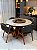 CONJUNTO MESA REDONDA MARK 1,.30m + 4 CADEIRAS AGATHA CINZA - Imagem 3