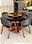 CONJUNTO MESA REDONDA MARK 1,.30m + 4 CADEIRAS AGATHA CINZA - Imagem 4