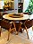 CONJUNTO MESA REDONDA MARK 1,.30m + 4 CADEIRAS AGATHA MARROM - Imagem 4