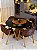 CONJUNTO MESA REDONDA MARK 1,.30m + 4 CADEIRAS AGATHA MARROM - Imagem 1