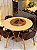 CONJUNTO MESA REDONDA MARK 1,.30m + 4 CADEIRAS AGATHA MARROM - Imagem 2