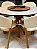 CONJUNTO MESA REDONDA AMÉLIA 135m + 6 CADEIRAS AGATHA CREME + PRATO GIRATÓRIO - Imagem 2