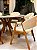 CONJUNTO MESA REDONDA AMÉLIA 135m + 6 CADEIRAS AGATHA CREME + PRATO GIRATÓRIO - Imagem 7