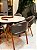 CONJUNTO MESA REDONDA AMÉLIA 135m + 6 CADEIRAS AGATHA CINZA + PRATO GIRATÓRIO - Imagem 5