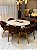 CONJUNTO MESA REDONDA AMÉLIA 135m + 6 CADEIRAS AGATHA CINZA + PRATO GIRATÓRIO - Imagem 4