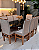CONJUNTO MESA MARK 180X090 + 8 CADEIRAS MARK MODELO 18 CINZA - Imagem 4