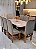 CONJUNTO MESA MARK 180X090 + 8 CADEIRAS MARK MODELO 18 CINZA - Imagem 3