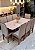 CONJUNTO MESA MARK 180X090 + 8 CADEIRAS MARK MODELO 18 CINZA - Imagem 5